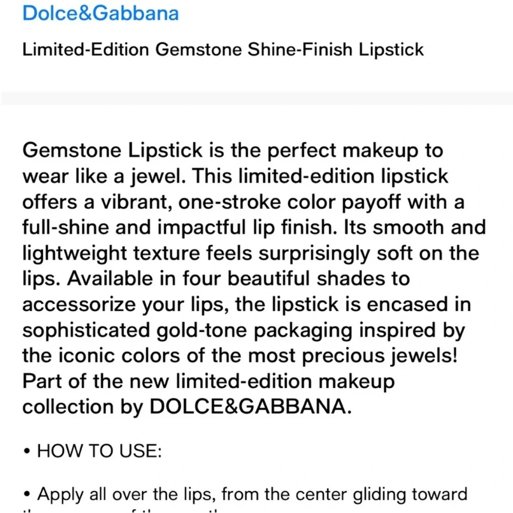 Dolce & Gabbana & Dior limited edition bundle